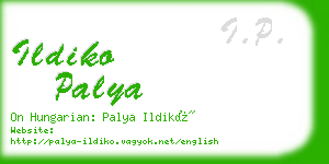 ildiko palya business card